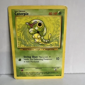 Pokemon Karte Caterpie Shadowless Base Set Common 45/102 - Bild 1 von 2