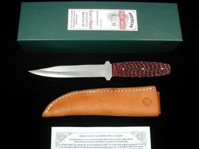 CUCHILLO FUNDA HOJA FIJA JIGGED ROJO SCHATT & MORGAN CUBIERTOS COOPER EE. UU. V1RJB Foto 1 de 4