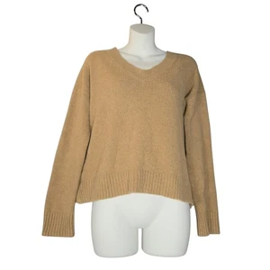 Vince Women Small Camel Tan Sweater Pullover Minimalist Capsule Wardrobe Neutral - Picture 1 of 11