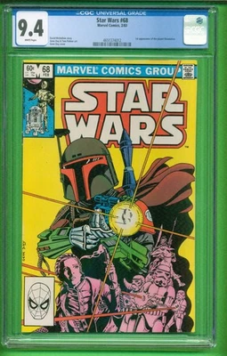 STAR WARS 68 CGC 9.4 NEAR MINT WHITE PAGES 1ST APPEARANCE OF MANDALORE 25-553 - Image 1 of 2