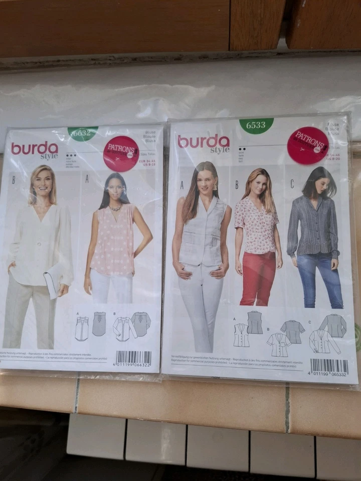 Lot de 2 PATRONS  BURDA - voir photos pour modèle - Photo 1/4