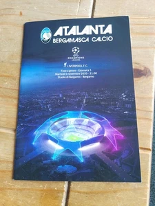 2020 ATALANTA BERGAMO v LIVERPOOL CHAMPIONS LEAGUE GROUP STAGE PROGRAMME (24) - Picture 1 of 3