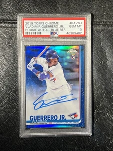 Vladimir Guerrero Jr 2019 Topps Chrome Blue Refractor Auto 32/150 PSA 10 RC - Bild 1 von 2