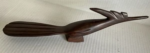 Beautiful Hand Carved Wood Road Runner Southwest Bird Home Decor Animals - Picture 1 of 8
