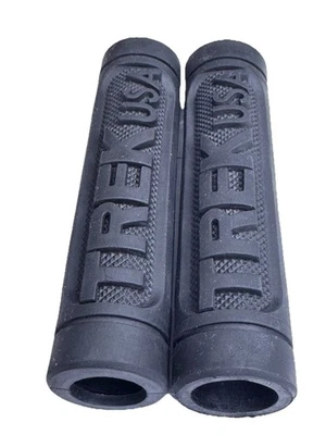 TREK USA BLACK RUBBER SLIP-ON 22.2mm x 120mm OPEN END GRIPS - Image 1 of 4