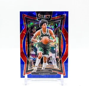2024-25 Panini Select AJ Johnson Rookie Blue Cracked Ice Prizm #67 - Wizards - Picture 1 of 2