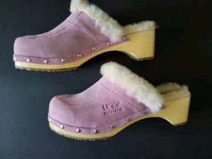 Zueco UGG AUSTRALIA KALIA lPink Suade forrado Sherpa talla 7 - Imagen 1 de 8