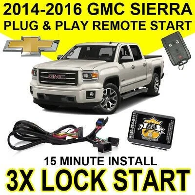 GMC SIERRA 2014-2016 PLUG & PLAY SISTEMA DE ARRANQUE REMOTO SIMPLE CHEVY GM 1500 GM7 Foto 1 de 2