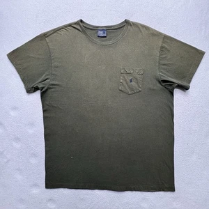 Camiseta Polo Ralph Lauren Bolsillo Vintage Grande Años 90 Y2K Poni Puntada Única - Imagen 1 de 8