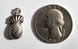 Sterling silver pendent/charm, 3D charm, pineapple - Picture 1 of 1
