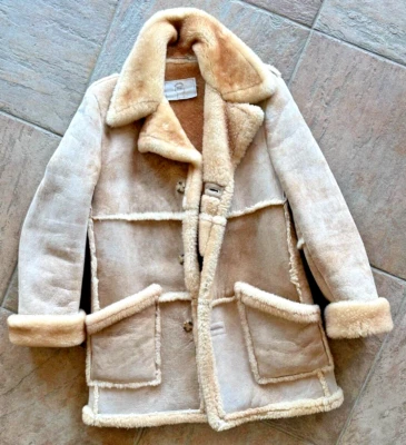 Shearling Lamb Coat Men WesternFrontier Georgetown Leather Design 42 A+Condition - Image 1 of 4