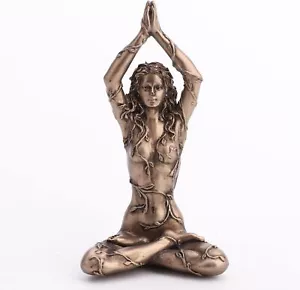 Veronese Design 3 3/8" Earth Spirit Gaia Lotus Pose Resin Figurine Hand - Picture 1 of 1