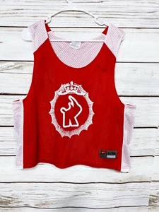 Nike Mens Mesh Basketball Reversible Cropped Jersey S/M Red & White Sleeveless - Picture 1 of 10