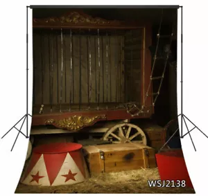 Fondo de fondo de circo vintage fiesta de carnaval para accesorios de estudio de fotógrafo - Imagen 1 de 9