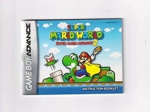 Super Mario World \ Advance 2 - Libretto Istruzioni Manuale GBA Autentico - Foto 1 di 2