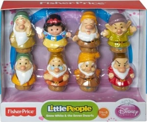 Fisher-Price Little People Disney Snow White & 7 Seven Dwarfs Set 2012 NIB - Picture 1 of 1