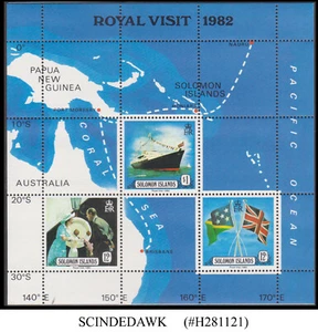 SOLOMON ISLANDS - 1982 ROYAL VISIT - MIN. SHEET MINT NH - Picture 1 of 1