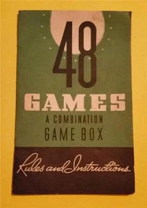 SELTENES VINTAGE BUCH "1940-50er ANLEITUNGSHEFT 48 SPIELE und ZAUBERTRICKS" - Bild 1 von 2
