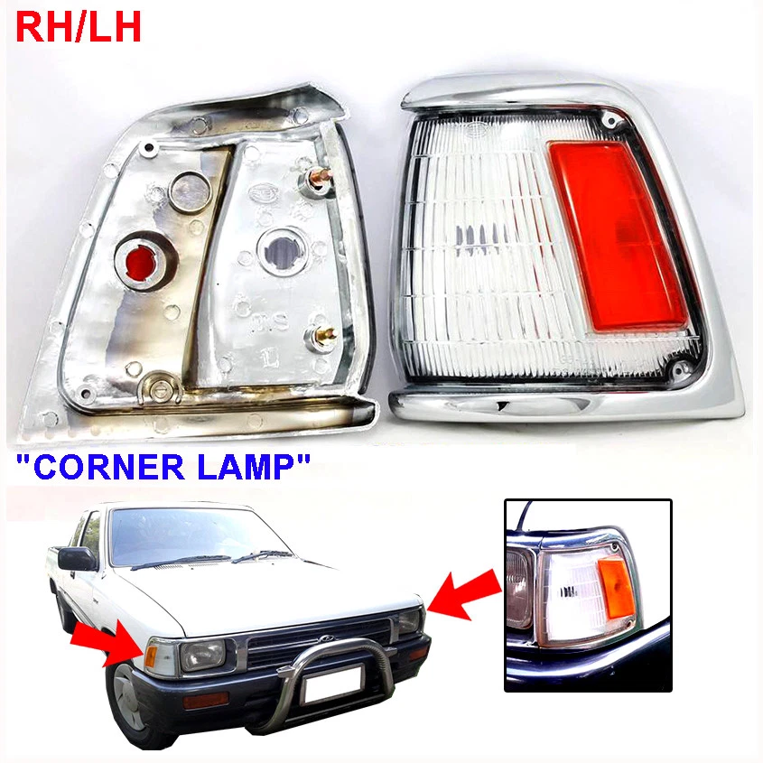 PARA TOYOTA HILUX PICKUP V6 SR5 RN "LÁMPARA DE ESQUINA DELANTERA" PAR R/L TRANSPARENTE 1994-1995 Foto 1 de 4