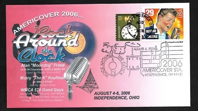 #2727 Ritchie Valens on #3762 Rock Around the Clock FDC by Therome Americover St - Image 1 of 2