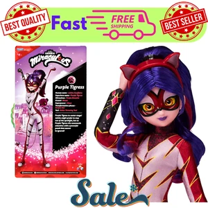 Miraculous Ladybug and Cat Noir Toys Purple Tigress Fashion Doll Bandai 26cmDoll - Picture 1 of 14