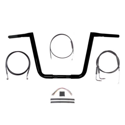 Kit de manillar 1 1/4" negro 13" Twin Peaks 1990-1995 Harley-Davidson Dyna Foto 1 de 2