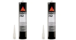 2 Kartuschen Sikaflex 252, weiß oder schwarz, Konstruktionsklebstoff, 300ml - Bild 1 von 1