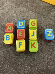 Vtech Sit To Stand Alphabet Train Replacement Letter Blocks 9 Blocks 18 Letters - Picture 1 of 2
