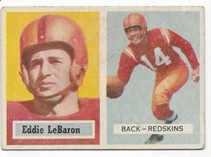 1957 TOPPS EDDIE LEBARON FOOTBALL CARD (WASHINGTON REDSKINS) - Picture 1 of 2