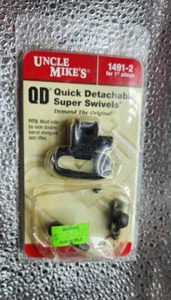 New: Uncle Mike's Quick Detachable Super Sling Swivels #1491-2 - Picture 1 of 6