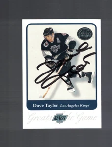 Tarjeta de hockey firmada por GOTG por Dave Taylor Los Angeles Kings 2001 con nuestro certificado de autenticidad - Imagen 1 de 1