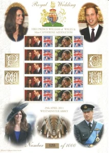 BC-336 2011 Royal Wedding History of Britain 69 Business Smilers Sheet - Bild 1 von 1