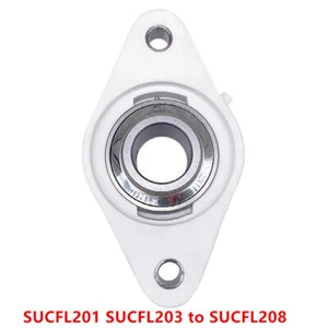 SUCFL201 SUCFL203 to SUCFL208 Plastic Nylon Rhombic Pillow Block Housed Bearing - Picture 1 of 6