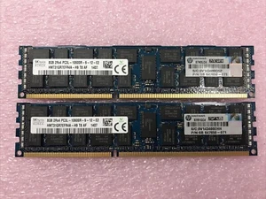 Hynix 16GB Kit 2x8GB 2Rx4 PC3L-10600R-9-12-E2 Ram HMT31GR7EFR4A-H9 - Picture 1 of 6