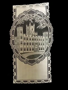 Cafe /Tan Lace Downtown Abby design Wall Hanging 24L”x13W” - Picture 1 of 3