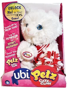 Peluche morbido Ubi Petz Catz Clan Nintendo DS animale gatto gattino bambola giocattolo - Foto 1 di 1