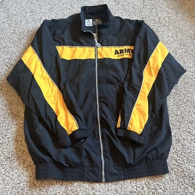 Chaqueta de calentamiento RothCo USPT Gear "An Army of One" talla mediana de nailon negra/amarilla Foto 1 de 4