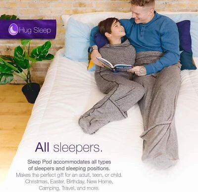 2024 New Hooded Sleep Pod-The Original Machine Washable Wearable Blanket Cocoon - Image 1 of 4