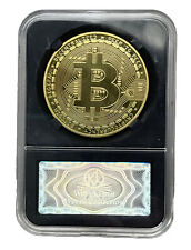 Bitcoin Commemorative Round Collectors Coin Bit Coin in Case