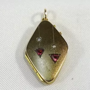 Jugendstil Medaillon 333 Gelbgold Anhänger 333 Gold / CU 302(34) - Bild 1 von 6