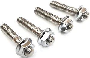 Stainless Steel Exhaust Port Stud / Nut Kit For Harley Davidson #2188-4 - Picture 1 of 4