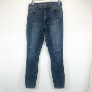 Articles of Society Jeans Women 27 Blue Skinny Mid Rise Dark Denim Stretch Fade - Picture 1 of 7