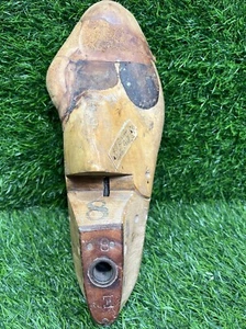 Antique Wooden Shoe Mold Form Cobbler Primitive Size 8 E ? Foot With Bunion C3 - Picture 1 of 16