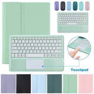 Leather Touchpad Keyboard Case Cover With Mouse For Samsung Galaxy Tab S8+/S7+