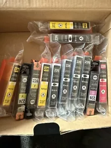12 Canon Printer Ink Jets- #226-C226B-C-226Y-C-226M Ink- Black, Yellow & Magenta - Picture 1 of 4