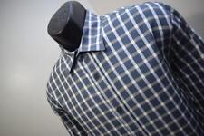Bugatchi Uomo Dress Shirt Shaped Fit Plaid Button Up Mens Size Medium