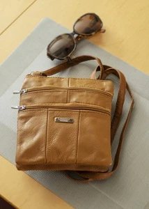 Bolso de mano para mujer con cremallera múltiple de cuero con correa de hombro bandolera noche pequeña - Imagen 1 de 10