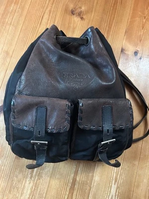 Prada Embossed Backpack Day Bag - Image 1 of 4