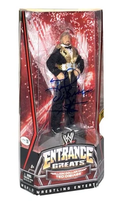 WWE TED DIBIASE SIGNED ENTRANCE GREATS ELITE TOY ACTION FIGURE WITH JSA COA RARE - Image 1 of 4