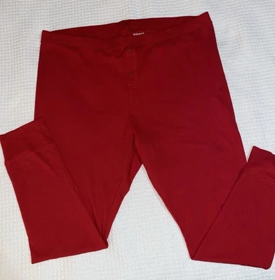 Pantalones de pijama térmico azul marino antiguo para mujer 2X rojo para dormir leggings pantalones Navidad Plus Foto 1 de 4
